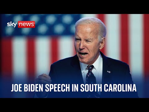 Watch live:  US President Joe Biden delivers speech in South Carolina