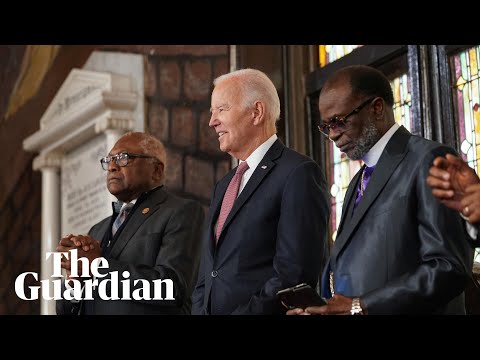 Joe Biden speaks at Charleston church where white supremacist killed nine people – watch live