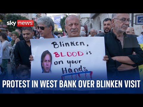 Watch: Demonstration against US Secretary of State Antony Blinken’s visit to the West Bank
