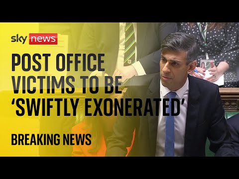 Post Office victims to be “swiftly exonerated” as new legislation announced