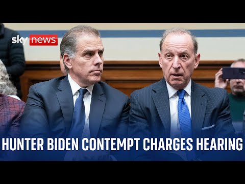 Watch live: House Oversight Committee votes on contempt charges against Hunter Biden