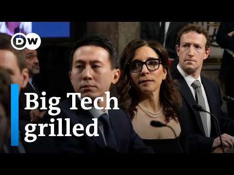 The US Senate Judiciary Committee questions social media CEOs over harm to children | DW News
