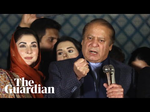 Pakistan’s ex-PM Nawaz Sharif says he will seek coalition government after trailing rival
