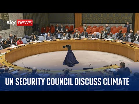 Watch live: UN Security Council meet for high-level debate on the impact of climate change