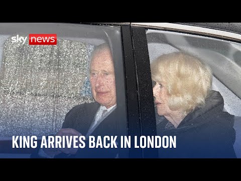 King Charles back in London for expected cancer treatment