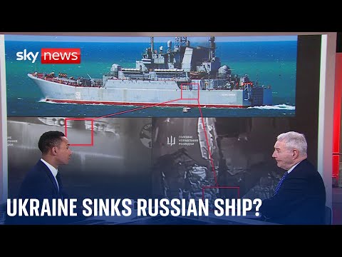 Kyiv says it has attacked and sunk a Russian warship in the Black Sea | Ukraine war