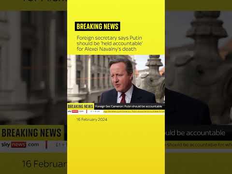 Lord Cameron on Alexei Navalny’s death
