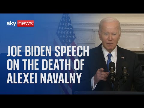 Watch live: US President Joe Biden makes remarks following death of Alexei Navalny