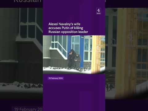 Navalny’s wife accuses Putin of killing husband