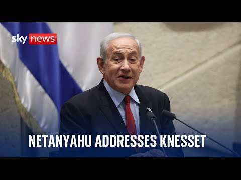 Watch live: Benjamin Netanyahu addresses lawmakers at the Knesset