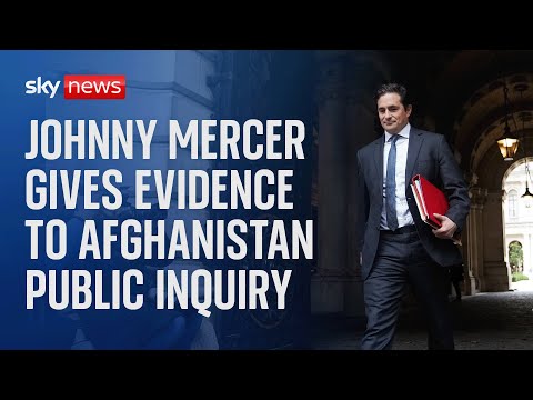 Afghanistan Inquiry live: Minister for Veterans’ Affairs Johnny Mercer gives evidence