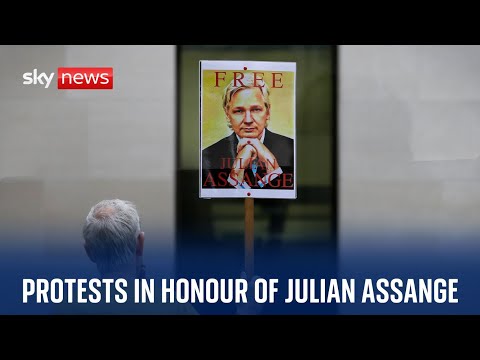 Watch live: Julian Assange supporters protests as British judges hear his extradition appeal