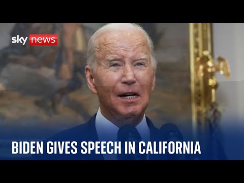 Watch live: Joe Biden delivers speech in California