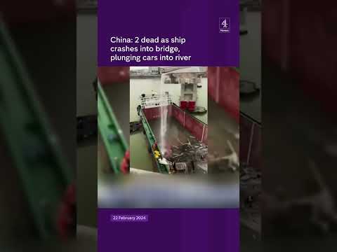 China: 2 dead after ship crashes into bridge