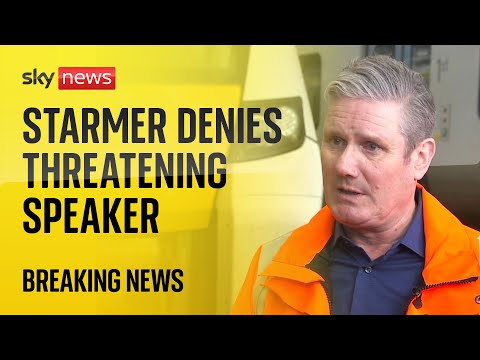 Starmer ‘categorically’ denies threatening Speaker over Gaza vote