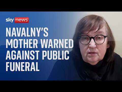 Alexei Navalny’s mother warned against public funeral for son