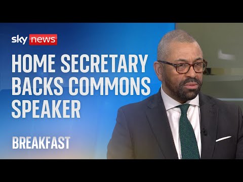James Cleverly backs under-fire Commons Speaker Sir Lindsay Hoyle