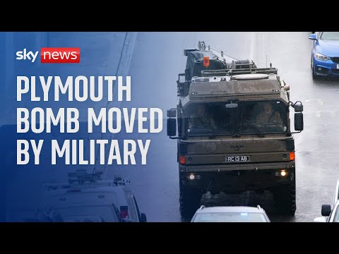 Watch live: Military move WWII bomb from Plymouth to sea