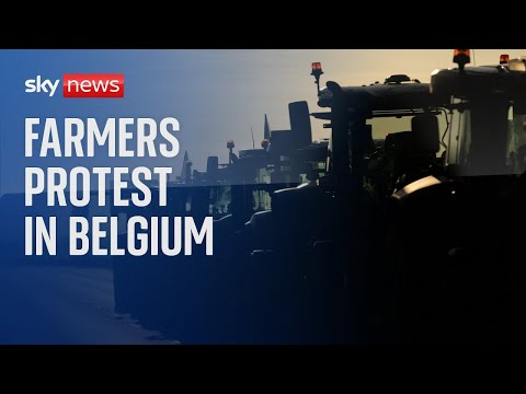 Watch live: Belgian farmers protest in Brussels – on the same day EU Leaders gather in the city