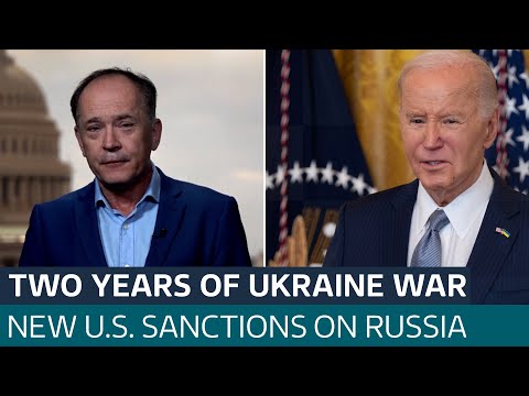 US hits Russia with more than 500 sanctions as Ukraine war reaches two-year mark | ITV News
