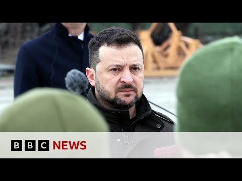Ukraine war: President Zelensky issues rallying cry on second anniversary of invasion | BBC News