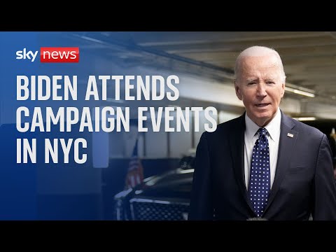 Watch live: President Biden attends campaign events in Queens, New York