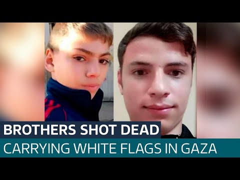 Entwined in death: Two brothers shot dead in Gaza while evacuating with white flag | ITV News