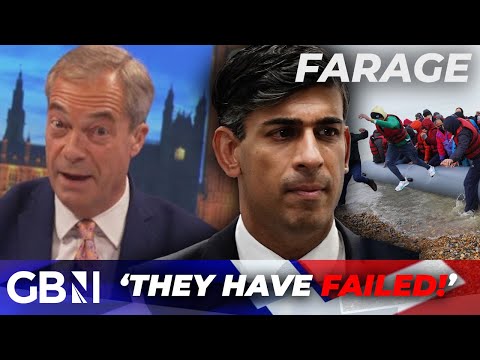 Will Sunak get tough? Farage attacks Tory immigration record as foreign arrivals SURGE