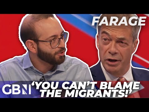 Migrant crisis: ‘Don’t BLAME the migrants for the government’s fault!’ | Farage clashes with guest