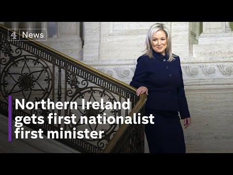 Sinn Fein’s Michelle O’Neill becomes Northern Ireland’s first nationalist first minister
