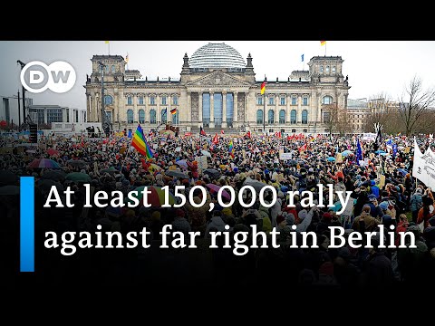 Protests across Germany: Hundreds of thousands rally against far right | DW News