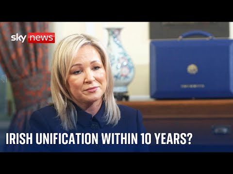 NI: Michelle O’Neill predicts Irish unity vote within a decade