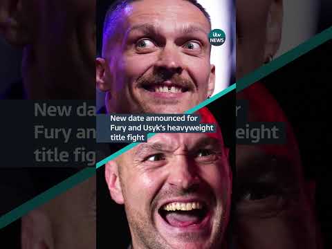 A new date announced for Tyson Fury’s world heavyweight title fight against Oleksandr Usyk #itvnews