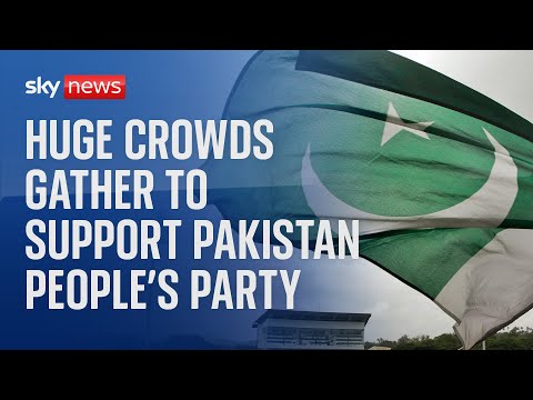 Election rally through the streets of Pakistan’s capital ahead of imminent election