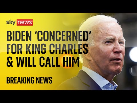 President Biden has expressed his ‘concern for the King’