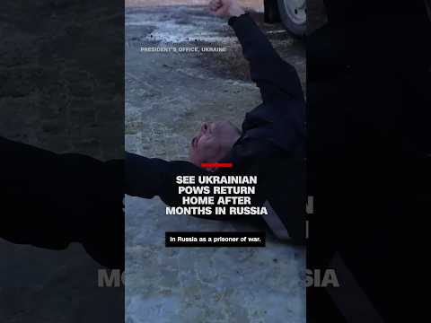 See Ukrainian POWs return home after months in Russia