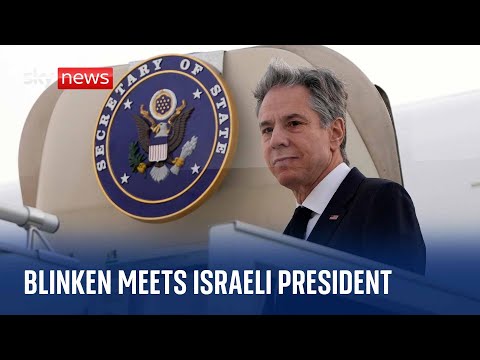 US Secretary of State Antony Blinken meets Israeli President Isaac Herzog in Jerusalem