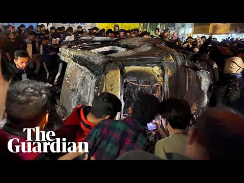 Crowds gather after US drone strike targets Iran-linked militia leader in Baghdad