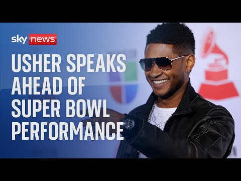 Watch live: Usher speaks about Super Bowl performance ahead of halftime show