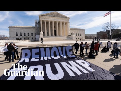 Removing Donald Trump from ballot could have ‘daunting consequence’, says chief justice