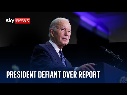 Joe Biden defiant following report branding him ‘an elderly man with a poor memory’