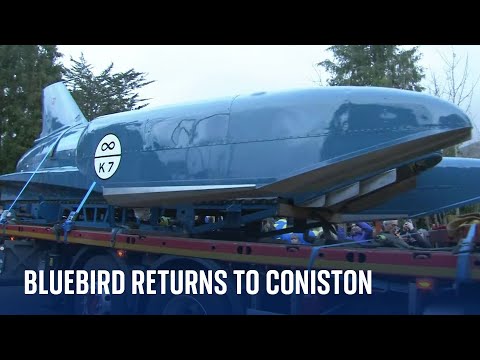 Donald Campbell’s ‘Bluebird’ returns to Lake District’s Coniston