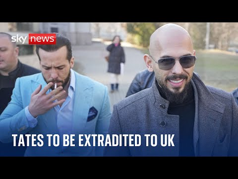 Tate brothers will be extradited to UK after their trial in Romania