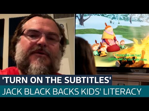 ‘Turn on the subtitles’: Jack Black backs Essex parents’ literacy campaign | ITV News