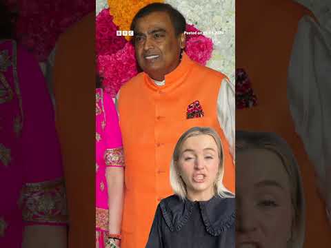 World’s rich in India for tycoon son’s pre-wedding party. #Shorts #AnantAmbani #BBCNews