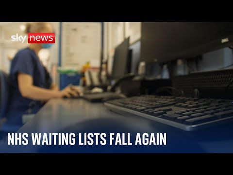 NHS figures: Waiting list numbers fall for fourth month in a row