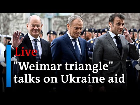 Watch Live: The leaders of Germany, France and Poland meet to discuss support for Kyiv | DW News