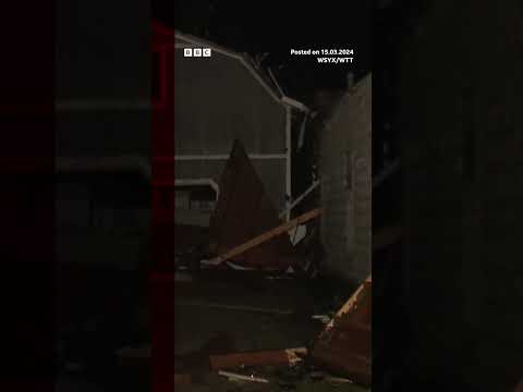 Tornadoes and funnel clouds have hit Ohio, Indiana and Kentucky. #Tornadoes #BBCNews #Shorts