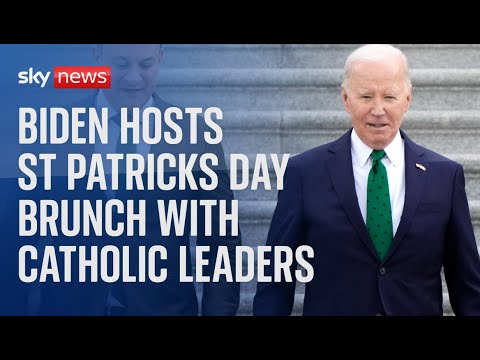 US President Joe Biden hosts a St. Patrick’s Day brunch with Catholic leaders