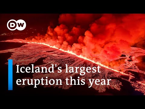 Iceland: Fourth and strongest volcanic eruption in three months | DW News